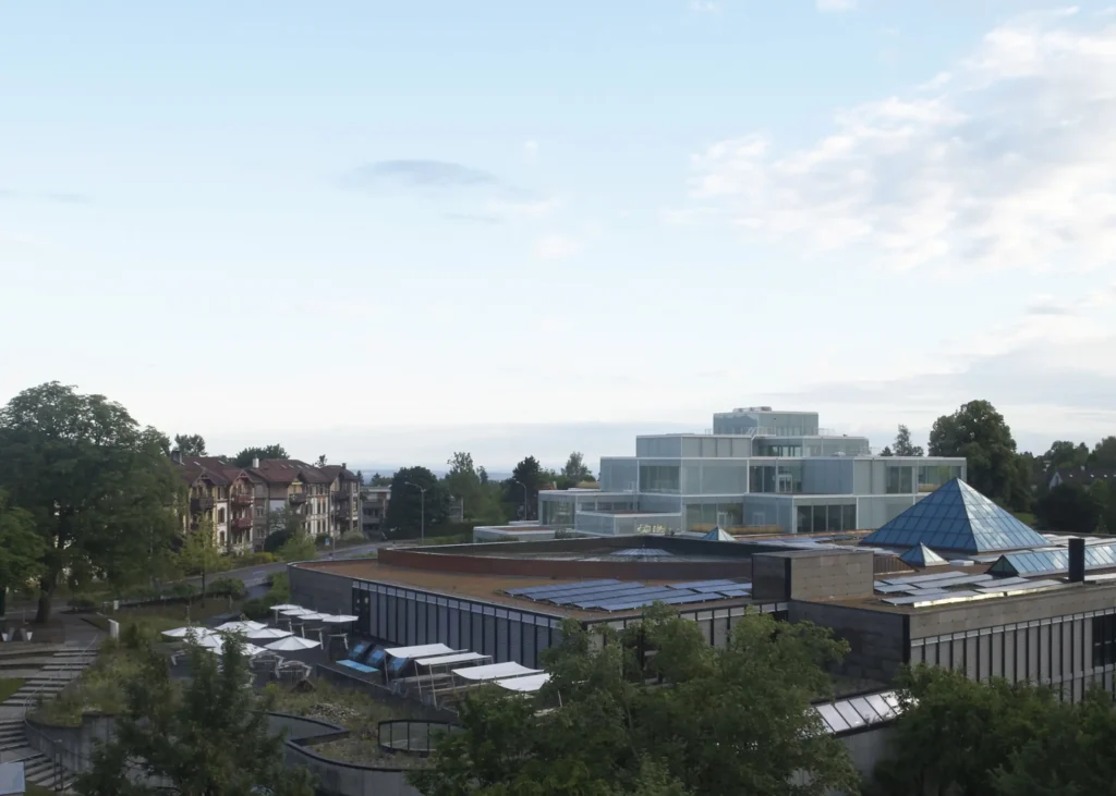 SQUARE Learning Center on the hillside campus of the University of St. Gallen