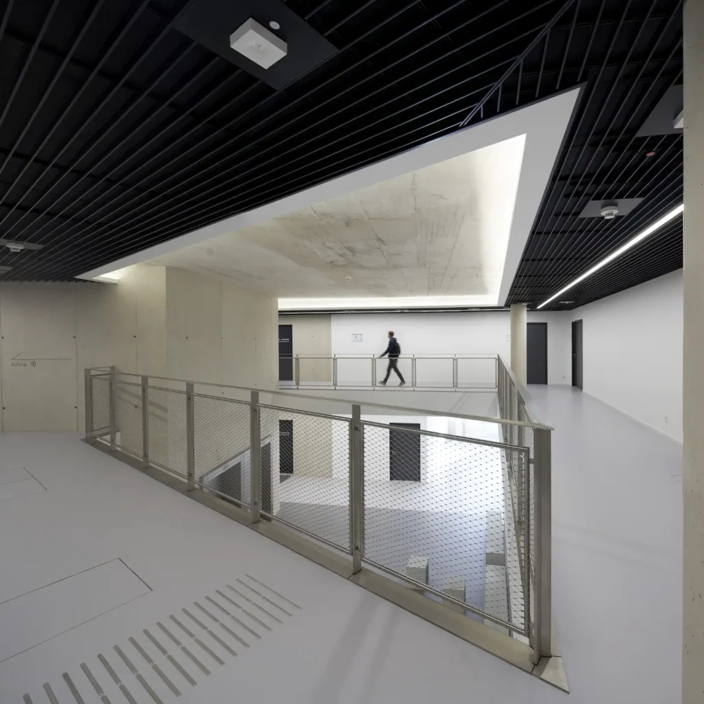 Students in the corridor of the KMAC Center for Advanced Mobility